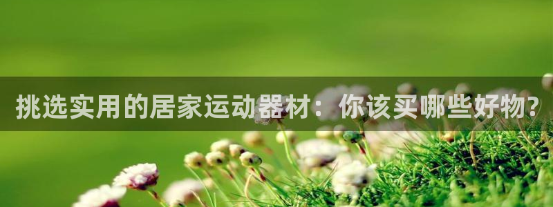 意昂4集团：挑选实用的居家运动器材：你该买哪些好物?