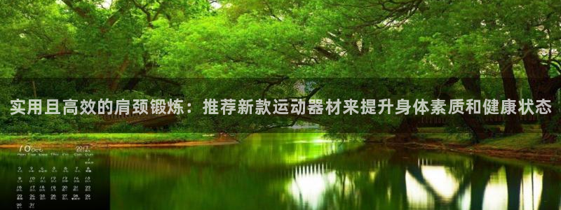 海南意昂体育4：实用且高效的肩颈锻炼：推荐新款运动器