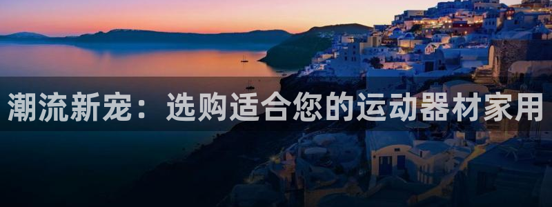 意昂集团官网：潮流新宠：选购适合您的运动器材家用