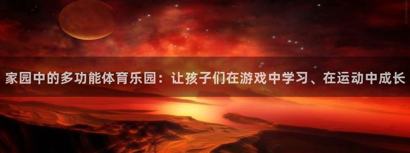 意昂4集团官网首页：家园中的多功能体育乐园：让孩子们