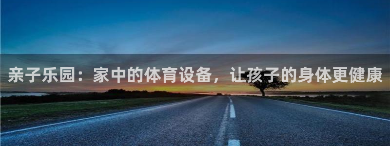 注册意昂4：亲子乐园：家中的体育设备，让孩子的身体更