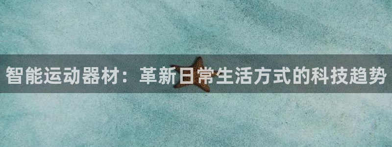 意昂4五金厂：智能运动器材：革新日常生活方式的科技趋