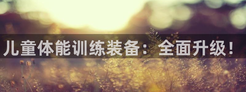 意昂4娱乐下载：儿童体能训练装备：全面升级！